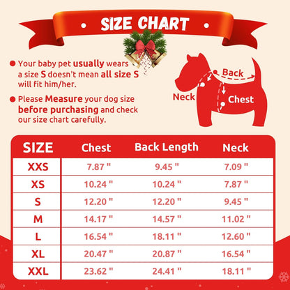 Ugly Christmas Dog Sweater Reindeer Xmas Dog Outfits Pet Dog Holiday Costumes Red Puppy Cat Winter Knitwear Clothes Turtleneck Warm Jumper Clothes for Small Medium Large Dogs(Red,Xxs)